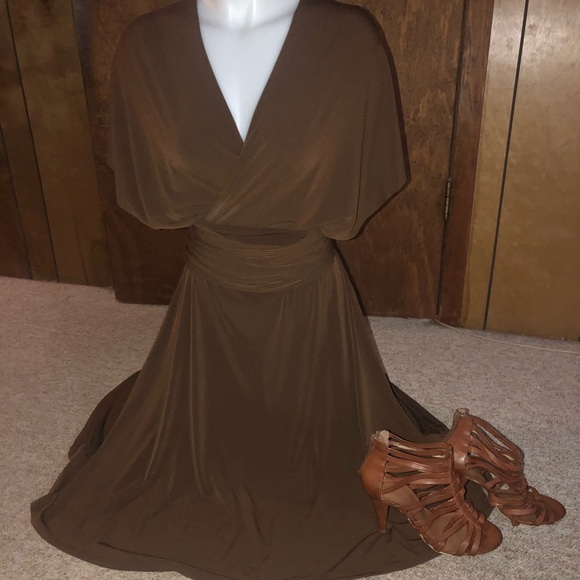 brown infinity dress